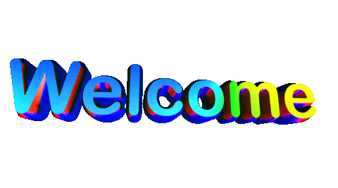 welcome text gif